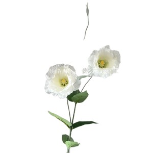 Fleur artificielle Lisianthus, branche unique, arrangement floral en soie pour la décoration intérieure et les accessoires de mariage - Product Image 2