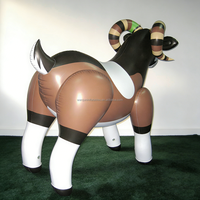 Jouet gonflable en PVC de chèvre mignonne de haute qualité, style dessin animé