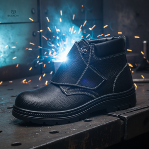 Anti-Scald Leather Welding Safety Shoes <strong>Steel</strong> <strong>Toe</strong> <strong>Cap</strong> Heat Resistant Welder Work <strong>Boots</strong> for Electric Welding Men <strong>Women</strong> - Product Image 6