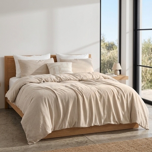 Parure <span class=keywords><strong>de</strong></span> lit en tissu <span class=keywords><strong>de</strong></span> <span class=keywords><strong>coton</strong></span> mousseline biologique, 100% <span class=keywords><strong>coton</strong></span> biologique, <span class=keywords><strong>housse</strong></span> <span class=keywords><strong>de</strong></span> <span class=keywords><strong>couette</strong></span> <span class=keywords><strong>double</strong></span> <span class=keywords><strong>gaze</strong></span>, ensemble 3 pièces, <span class=keywords><strong>housse</strong></span> <span class=keywords><strong>de</strong></span> <span class=keywords><strong>couette</strong></span> marron clair - Product Image 4