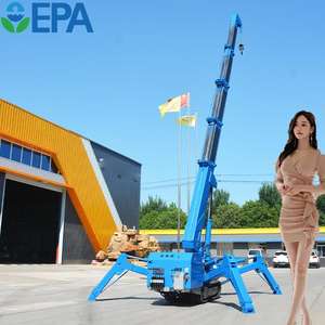 Palan araignée verre grue de levage espace étroit Mini chenille 360 degrés 1.2t électrique araignée grue prix - Product Image 3