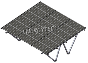 Système de carport <span class=keywords><strong>solaire</strong></span> en alliage d'aluminium anodisé étanche avec panneaux photovoltaïques certifiés CE, garantie 10 ans, fondation en <span class=keywords><strong>béton</strong></span> pour - Product Image 3