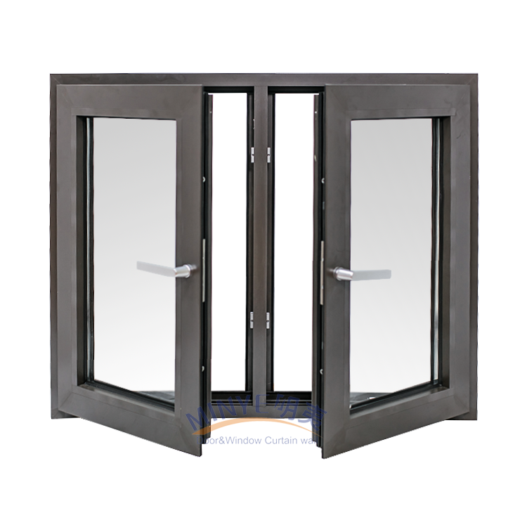 Thermal Break Aluminum Casement Window Double