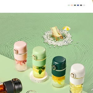 Vaso de Vidrio Portátil de 420 ml para el Verano, Botella de Gran Capacidad de Alta Calidad para Hombre y Mujer, Diseño Nuevo para Beber Directamente, Té - Product Image 5