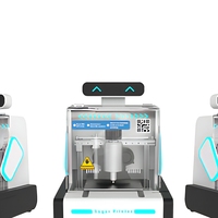 Machine d'impression 3D automatique pour sucre, dispositif d'impression alimentaire pour bonbons à l'isomalt, idéal pour les événements festifs et la décoration de gâteaux de mariage