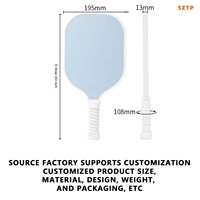 Raquette de pickleball en fibre de verre de haute qualité, simple et élégante, pour le sport, directement de l'usine