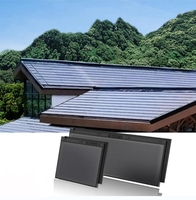 Bardeaux de toiture solaires en métal à haute efficacité BIPV porte à porte