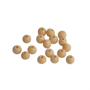 Perline in legno Ilan 14 mm rotonde naturali per artigianato e creazione di gioielli - Product Image 2
