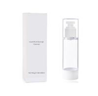 Pinceau de maquillage liquide au parfum de pastèque Nettoyant éponge de beauté Nettoyant avec boîte d'emballage personnalisée