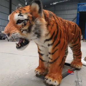 A grandezza naturale realistica simulazione animatronic big size tigre per la vendita