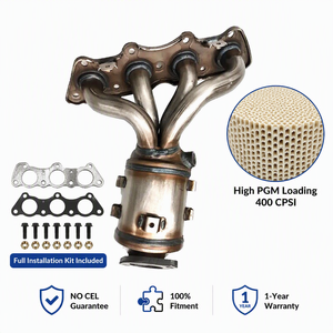 Colector de escape delantero con catalizador para Hyundai i20 Accent 1.4L 1.6L Kia Rio Soul Motor G4FA G4FC OE 28510-2BEF1 SIN LÁMPARA LED (CEL) - Product Image 1