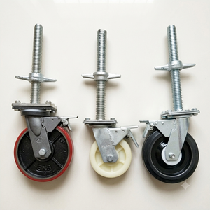 Roue pivotante de 8 pouces pour échafaudage avec base de levier et nivellement pour échafaudage Ringlock - Product Image 3