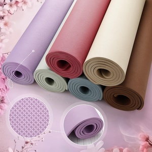 Tapete de Yoga de PU + Caucho Natural, Ecológico, Antideslizante, Absorbente de Sudor, Tapete Profesional para Casa/Gimnasio con Logotipo Personalizado, Directo de Fábrica - Product Image 3
