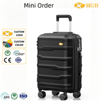 Valise à roulettes unisexe 20 pouces en PP étanche avec serrure TSA, design personnalisé, prix abordable, en promotion