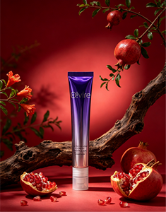 Tube cosmétique ABL <span class=keywords><strong>violet</strong></span> argenté avec bouchon à bille, tube vide personnalisé imprimé pour crème contour des yeux, sérum pour les yeux, emballage marque privée - Product Image 4