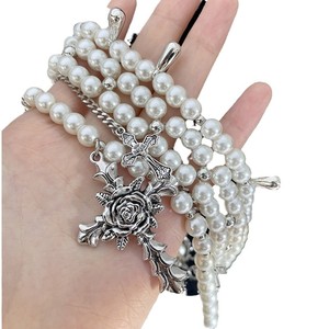 Collana di Perle dal Design Unico e di Nicchia, Catena Multistrato per <span class=keywords><strong>Uomo</strong></span> e Donna, Collana Choker Resistente - Product Image 5