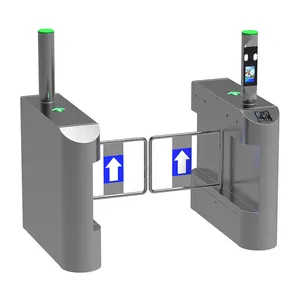 Cancello del cancello girevole dell'oscillazione all'aperto con il cancello girevole del portone della barriera di riconoscimento facciale con controllo di accesso di codice Qr per la scuola