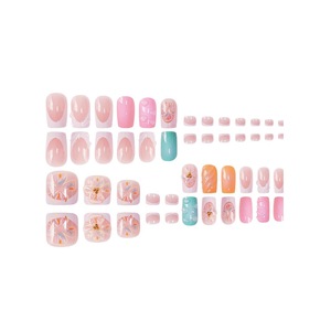 <span class=keywords><strong>Uñas</strong></span> Postizas Pre-diseñadas con <span class=keywords><strong>Flores</strong></span> Francesas, 24 Piezas, Kits <span class=keywords><strong>de</strong></span> Lujo con Diamantes Brillantes <span class=keywords><strong>de</strong></span> ABS para <span class=keywords><strong>Uñas</strong></span> <span class=keywords><strong>de</strong></span> Manos y <span class=keywords><strong>Pies</strong></span> - Product Image 3