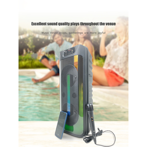 Subwoofer de Karaoke KTS-1853 de 15 Pulgadas, Altavoz <span class=keywords><strong>Edifier</strong></span> con Iluminación LED, Radio Portátil, Carga con Panel Solar, Mini Linterna KTS - Product Image 6