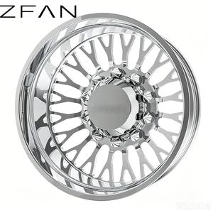 Jantes forgées OEM Dually H 20-28 pouces 8x130 8x127, noir chromé poli, couleur bonbon, jantes à fond profond pour Ford Ram Dodge H2 - Product Image 2