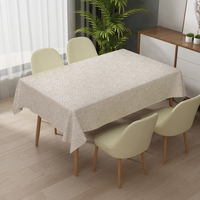 Nappe rectangulaire blanche en PVC RNPT, vente chaude, nappe de table en gros, résistante pour anniversaire, nappe en toile cirée