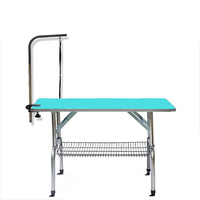 Table de toilettage pour chien pliable classique en acier inoxydable, réglable en hauteur, écologique, couleur personnalisée, 50 pièces