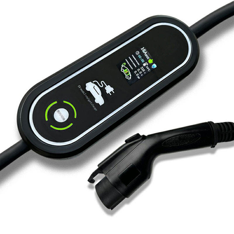 Model E Type B Protection Ev Charger 16a 1phase 3.5kw Electric Vehicle Charger With Plug