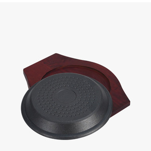 24cm bulat besi cor panci panggangan mangkuk nasi Roaster nampan pengayak - Product Image 4