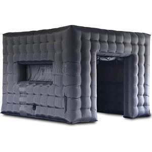 Tienda inflable con luz LED de cubo grande Zhenmei de 20 pies para eventos al aire libre para fiestas de boda y publicidad, equipo de Camping duradero - Product Image 1