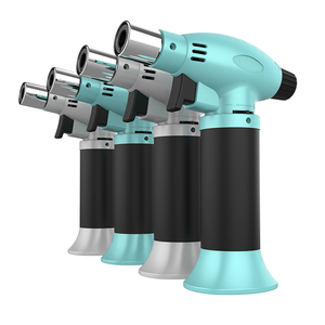 Custom Logo Triple Flames Slant <b>Torch</b> <b>Lighter</b> Windproof Economical for Bulk Wholesale - Product Image 3