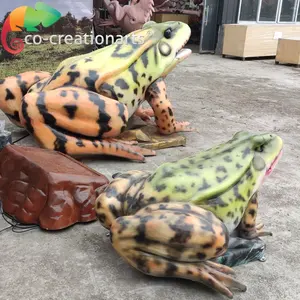 Modello di rana di simulazione meccanica della decorazione animale di festival dello Zoo