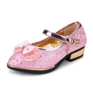 <span class=keywords><strong>Scarpe</strong></span> da principessa per bambini <span class=keywords><strong>scarpe</strong></span> da <span class=keywords><strong>bambina</strong></span> con fiocco in pelle per festa nuziale Versatile per bambini tacchi alti da ballo <span class=keywords><strong>scarpe</strong></span> singole - Product Image 2