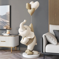 Décoration de sol de luxe 130x52 cm motif palmier et éléphant pour salon, meuble TV et côté canapé, accessoires de maison