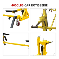 Réglable 4000lbs En Acier Rôtisserie Auto Cadre Machine Réparation De Carrosserie Réparation Équipement En Matériau Métallique Durable