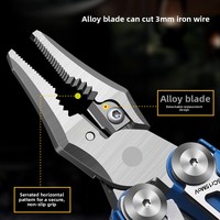 Couteau multifonction en acier inoxydable, pinces portables, pinces pliantes d'urgence pour l'extérieur, outil combiné EDC, camping, alpinisme
