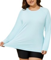 Chemises de randonnée et de pêche personnalisées pour femmes grandes tailles, protection solaire UPF50+, manches longues, séchage rapide, respirantes