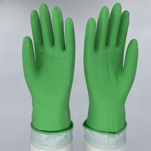 قفازات تنظيف منزلية من اللاتكس قفازات سيليكون لغسيل الأطباق المطبخ - Product Image 4
