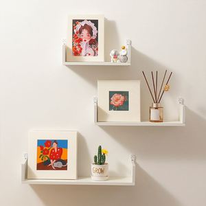 DIY Art Painting Landscape Painting Cardboard <b>Picture</b> <b>Frame</b> Wall Desktop Display Paper <b>Frame</b> Photo with Back Bracket - Product Image 1