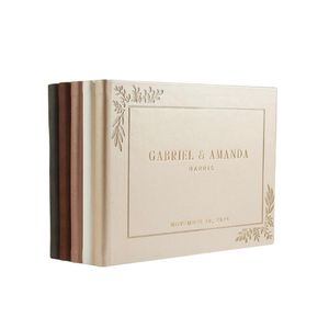 Venta al por mayor de letrero de madera para Quinceañera funeral, planificador ecológico, diario, cubierta de lino, <span class=keywords><strong>libro</strong></span> de notas, <span class=keywords><strong>libro</strong></span> de invitados de boda, árbol para evento - Product Image 2