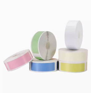 Ersatz für <span class=keywords><strong>Phomemo</strong></span> D30 <span class=keywords><strong>Q30</strong></span> D35 Q35 Mini-Taschen drucker Selbst klebende Thermopapier-Aufkleber rollen Buntes Etikett 14*30mm - Product Image 1