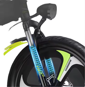 Double frein à disque 18 pouces 6 vitesses vélo pour enfants bleu et rouge avec fourche en acier et pédale ordinaire pour les enfants de taille moyenne et grande - Product Image 2