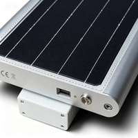 Lámpara Solar LED para Calle Chino WS-30W de 30W, DC, IP65 Impermeable, de Aluminio, con Sensor de Movimiento, Control por Aplicación/Remoto, para Carreteras, con Batería
