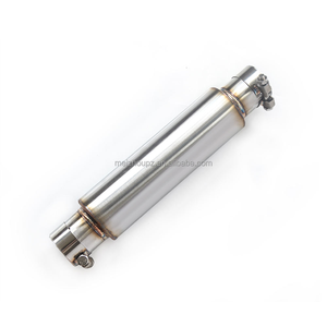 Risonatore universale in acciaio inossidabile da 63 mm per tutti i tubi di scarico auto, riduce il fenomeno di risonanza e si instala perfettamente - Product Image 4