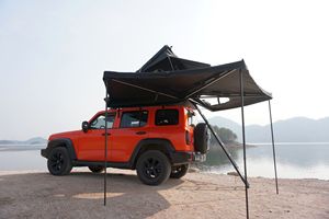 Tente de <span class=keywords><strong>toit</strong></span> autoportante Remaco Overlanding Camping 600D Oxford avec éclairage LED, imperméable, fermeture éclair en D, auvent 270/360 degrés pour 4x4 - Product Image 4