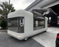 Kiosque alimentaire mobile sur mesure avec menu lumineux LED et écran pour centre commercial intérieur