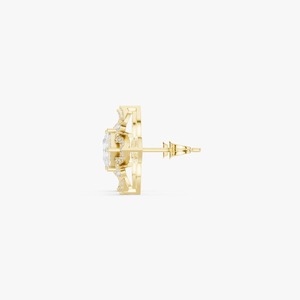 Pendientes de Diamantes con Diseño Floral de Hojas, de Lujo a Precio Accesible, para Mujer, Ideales para Regalo y Uso Diario, Disponibles para la Venta - Product Image 2