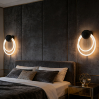 Applique murale LED moderne et minimaliste pour salon, chambre et bureau, avec interrupteur et haute luminosité