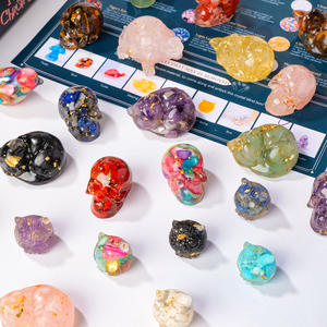 ชิปคริสตัลบำบัดจากธรรมชาติกล่องเรซิ่นแบบนับถอยหลังตัวอย่างงานฝีมือของขวัญ - Product Image 5