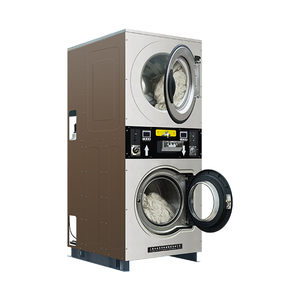 Tarjeta de lavadora y secadora comercial/lavadora apilada que funciona con monedas Máquina Expendedora de lavandería Lavadora y secadora - Product Image 1