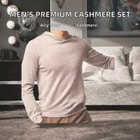 Pull à capuche en cachemire pour homme, anti-boulochage, respirant, couleur unie, chaud, pour l'automne, vêtements de détente, ODM